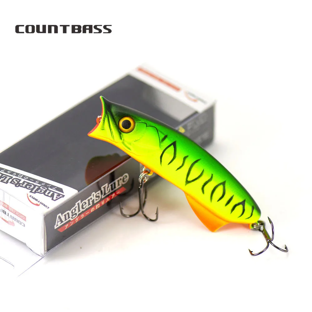 Countbass Topwater Popper Superficie Señuelo Pesca