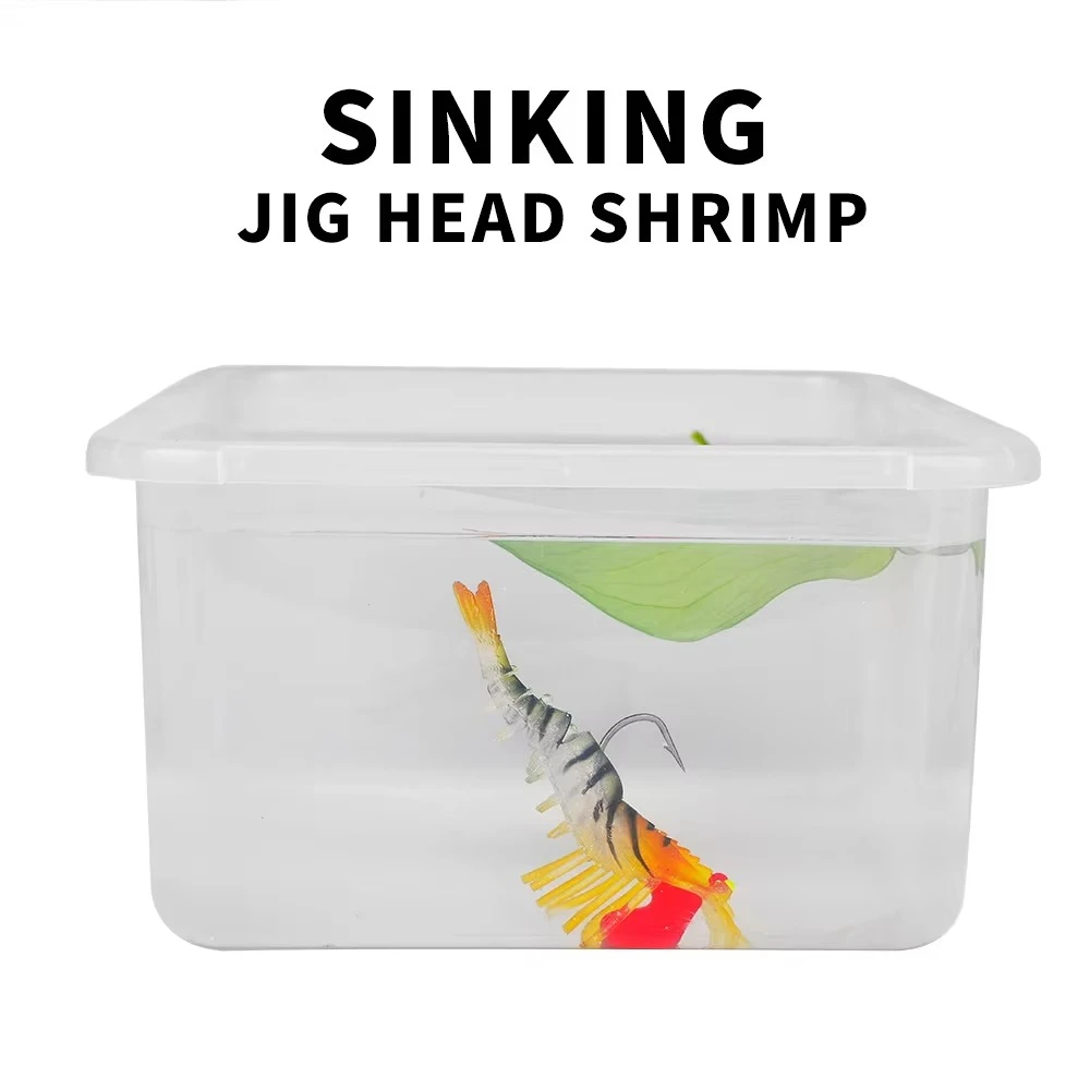 Señuelos de vinilo gamba con ojos luminosos – Swimbait jig head