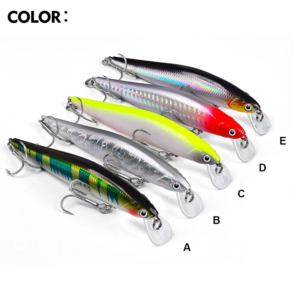 Señuelos de pesca de pececillo que se hunden, cebo duro Artificial de agua salada para lubina, Lucio, trucha, Swimbait, Wobblers, accesorios de pesca, 11cm, 14,5g - imagen 4