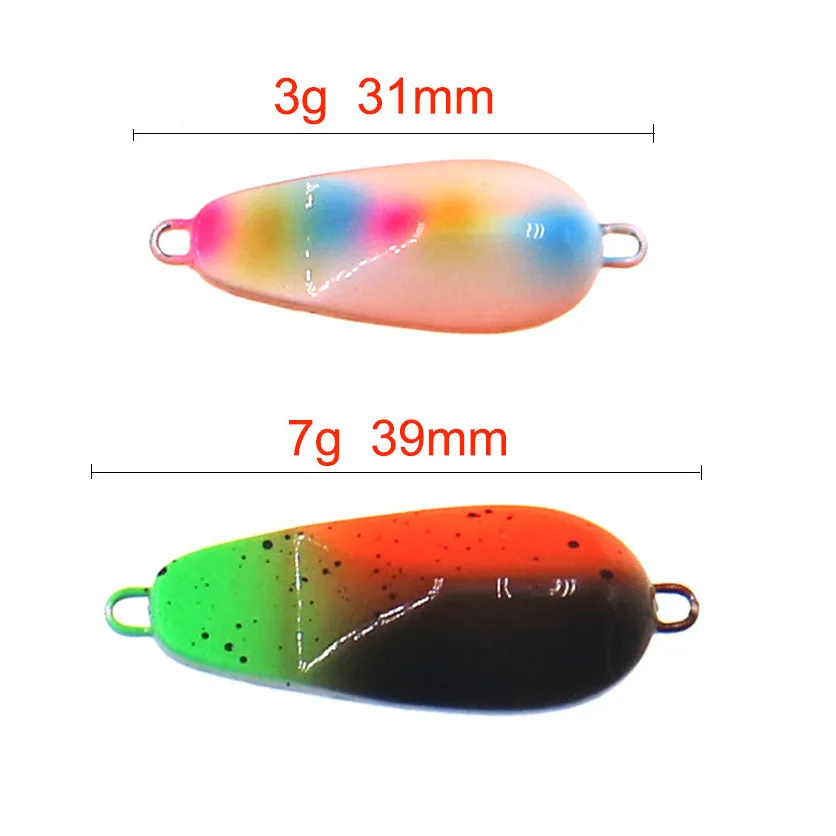 Señuelo de pesca con plantilla de Metal, cuchara de TROUT, 3g, 7g, pesca en roca, plantilla de metal de orilla lenta, ultra plantilla, señuelo de Jigging de fundición - imagen 3