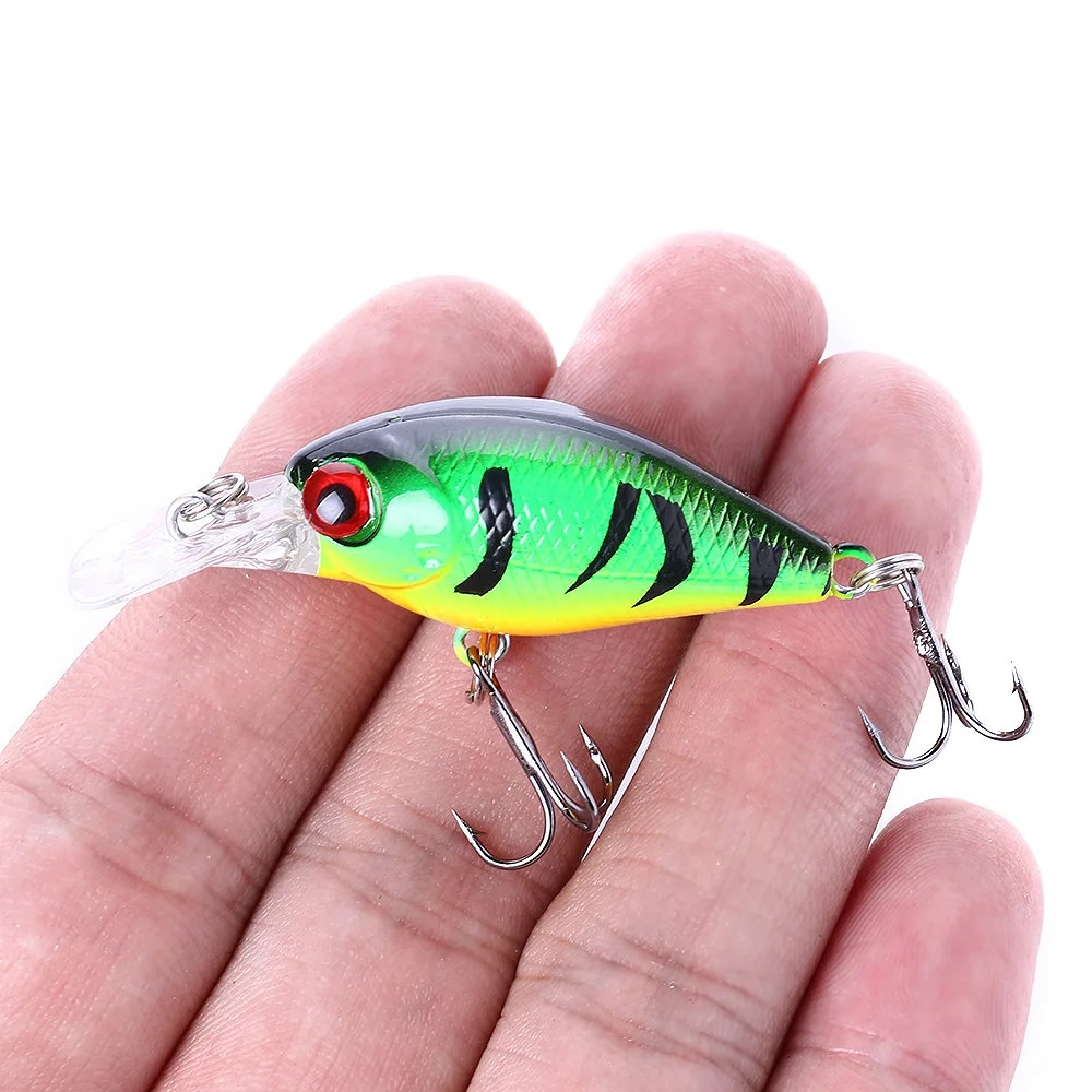 Mini Señuelos de Pesca flotantes Crankbait 53mm 4,3g Pesca Wobbler para Topwater trucha Lucio cebo Artificial Jerkbait equipo de Pesca - imagen 5