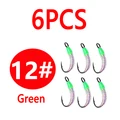6 piezas tamaño 12 verde