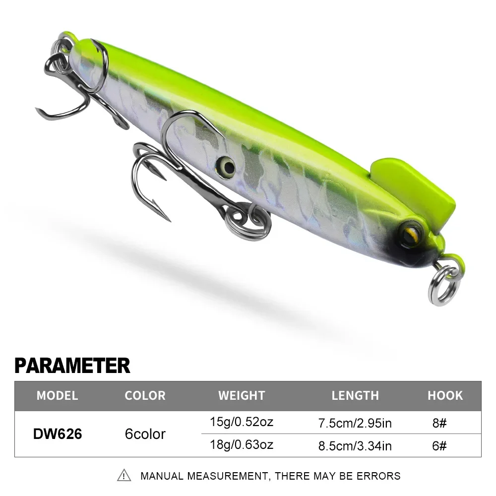Señuelos de pesca con lápiz de hundimiento rápido, 15g, 18g, Wobblers de agua salada, cebo duro Artificial para curricán, lubina, trucha, Swimbait, suministros - imagen 3