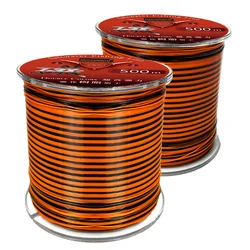 Sedal de pesca semiflatante doble color lima y naranja para mar