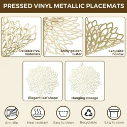 Manteles metálicos con diseño vinilo – Navidad