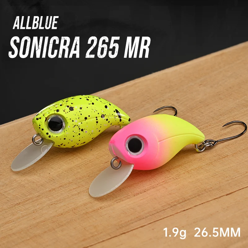 ALLBLUE SoniCRA MR Crankbait flotante Mini Wobbler para trucha de agua dulce