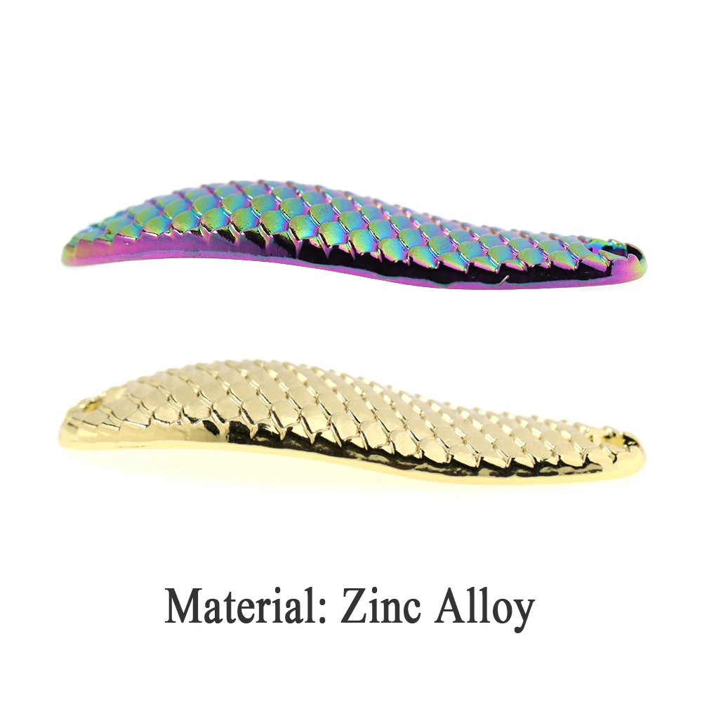 ICERIO-cucharas de arrastre con patrón de escamas de pescado, cebo duro con acabado de níquel, Kastmaster señuelo de pesca, anzuelo de plantilla, Lucio, trucha, 3 uds. - imagen 3