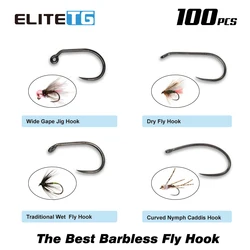 Anzuelos Elite TG para pesca con mosca – Jig boca ancha trucha