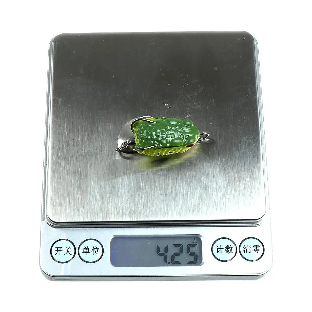 5 uds Boxxed rana suave 3cm/4,2g señuelo de pesca Mini señuelo suave doble gancho mejorado agua superior - imagen 3