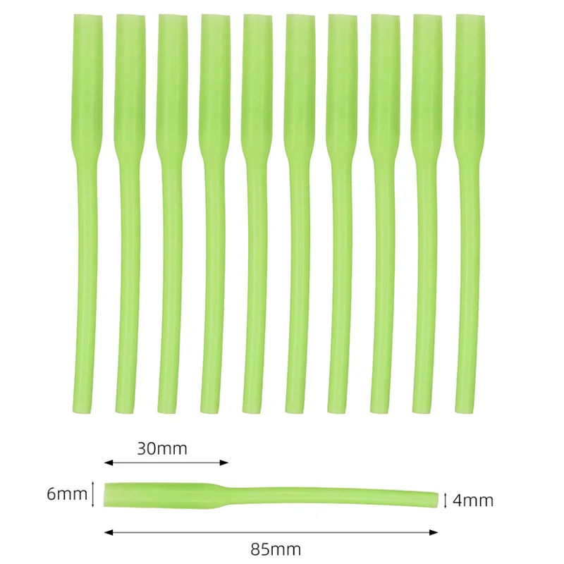 Funda de gancho de silicona luminosa, tubo Protector de gancho fluorescente que brilla en la oscuridad, accesorios de fabricación de Señuelos de Pesca de carpa DIY, 10 piezas - imagen 5