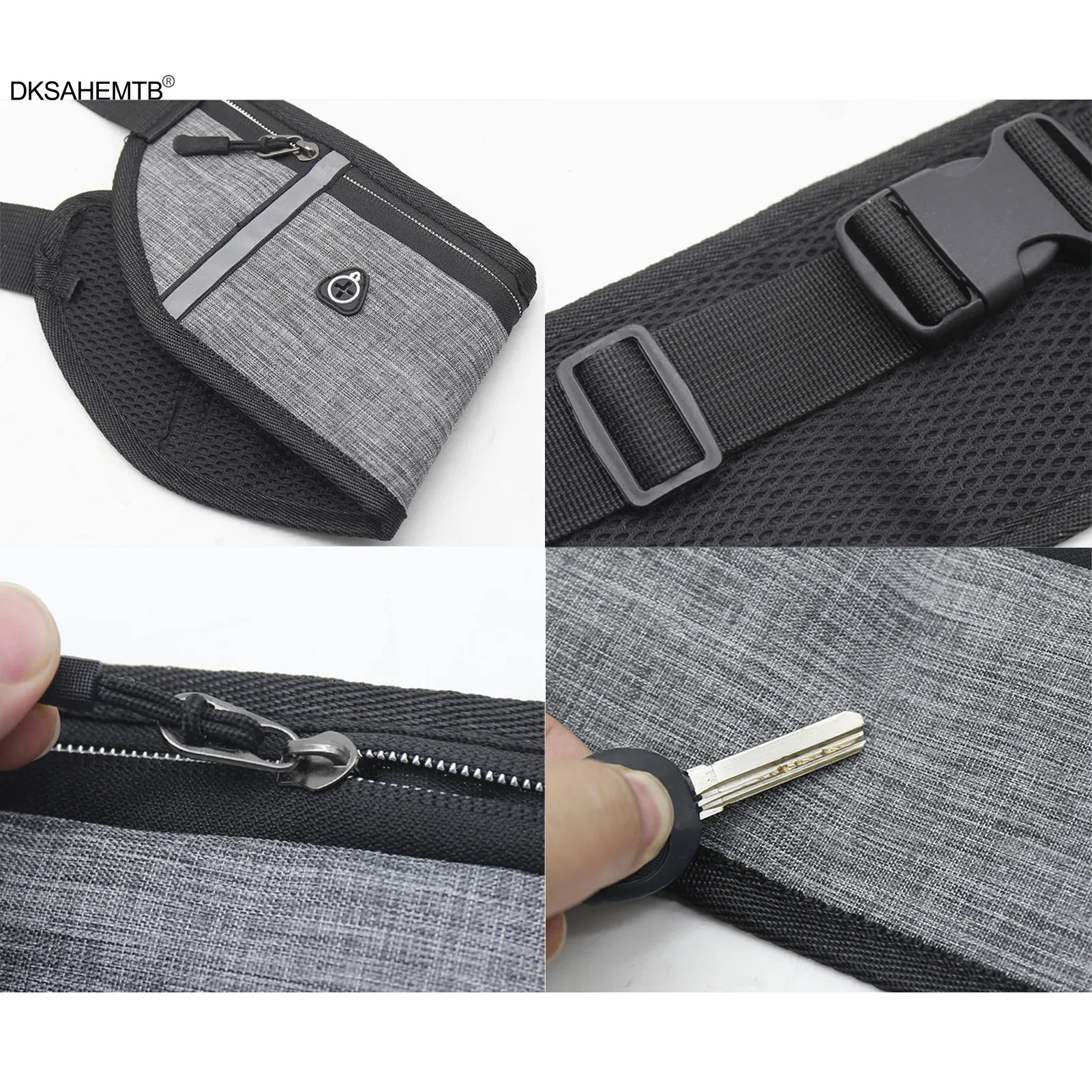 Riñonera de ciclismo para exteriores, mochila de almacenamiento impermeable para teléfono, riñonera deportiva multifuncional para correr, montar, acampar y senderismo - imagen 2