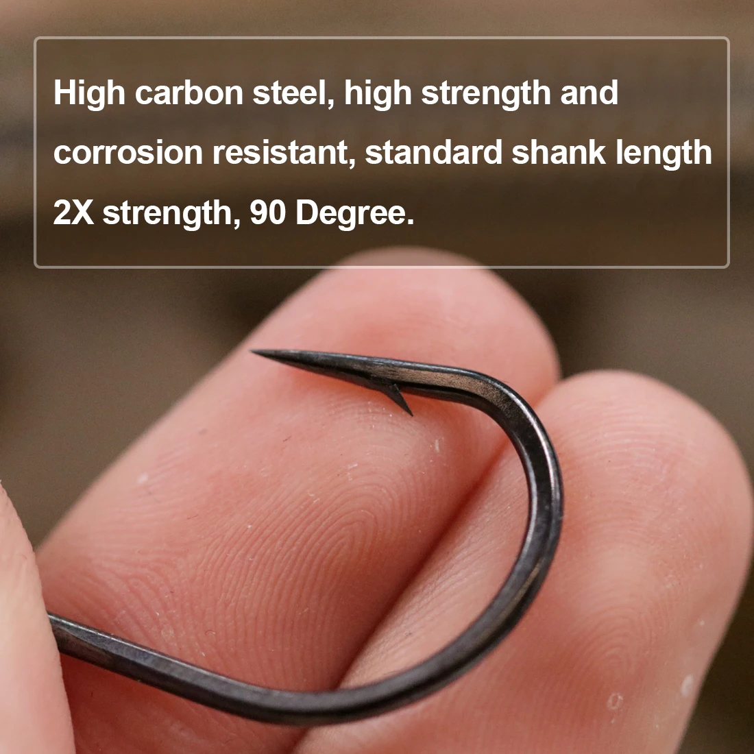 FishTrip-anzuelo de pulpo para pesca, gancho de cola de pelo de 90 grados, de acero alto en carbono para agua salada y dulce - imagen 4