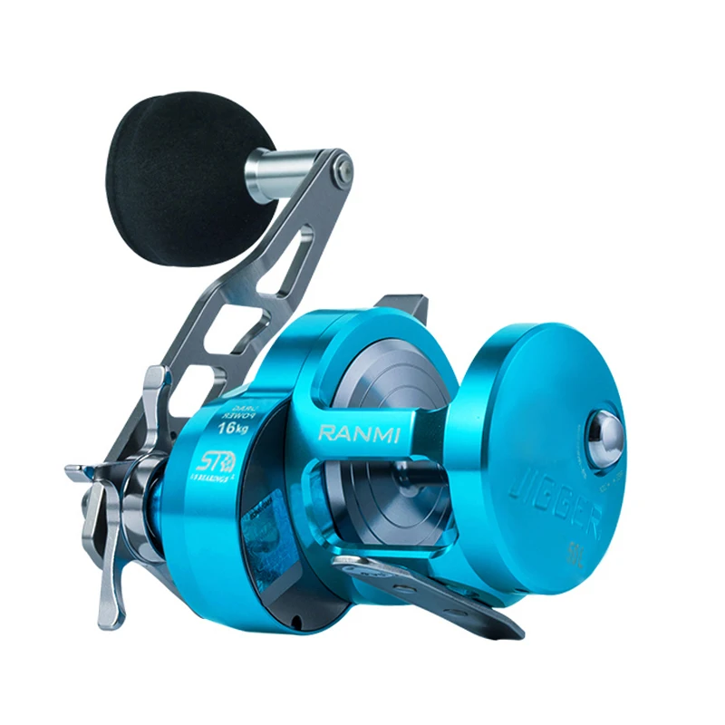 RYOBI RAMIN BT 50 carrete de pesca rueda de arrastre máximo 16kg relación de engranaje 5,1: 1 8 + 1BB pesca tiburón carretes de jigging lento - imagen 3