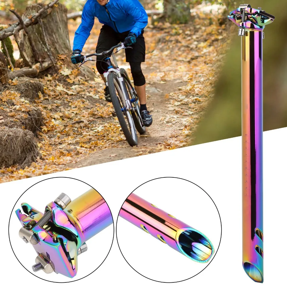 Tija de sillín de aluminio CNC ajustable ligero para bicicleta - imagen 3