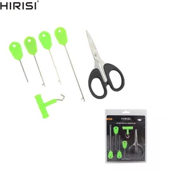 Hirisi-tijeras de pesca de carpa, herramienta para nudos con aguja de cebo, alicates para juego de cebo de pesca, accesorios de pesca