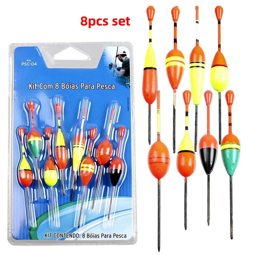 Kit de flotadores de pesca, suministros de Señuelos de Pesca portátiles, múltiples especificaciones, surtido de aparejos para Crappie Panfish Walleyes - imagen 3