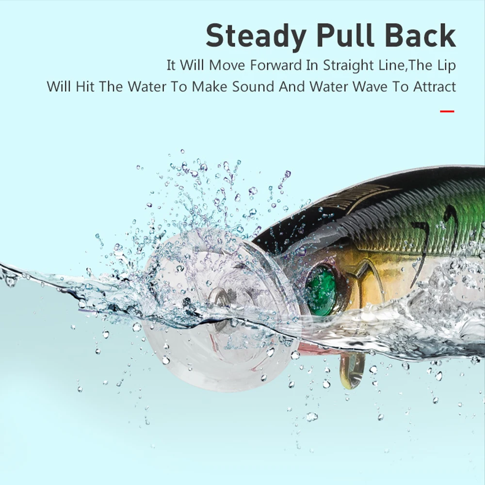 Señuelo de pececillo de pesca flotante Kingdom, SwimBaits duros conmutables, cebo tipo lápiz de 4 labios, 5 Wobblers de acción diferentes para pesca en el mar - imagen 5