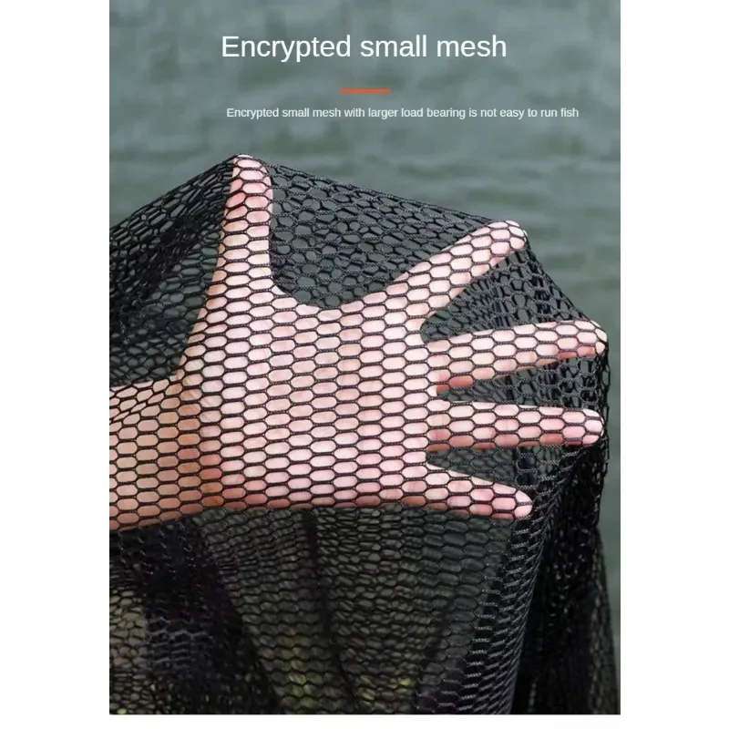 Cesta de pesca con diseño de apertura de cordón, red de pesca plegable, jaula de red de pesca portátil - imagen 5