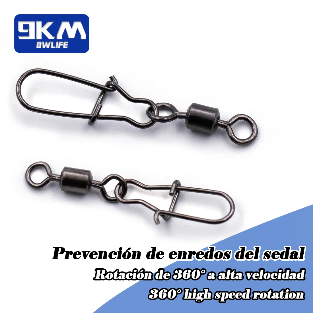 Duo-lock Snap giratorios 50 ~ 200 Uds pesca giratoria Snap latón inoxidable pesca en agua salada barril rodante conectores giratorios aparejos - imagen 5