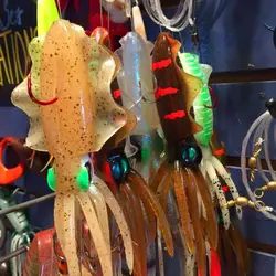 Señuelo giratorio luminoso UV para calamar – Cebo eficaz pesca