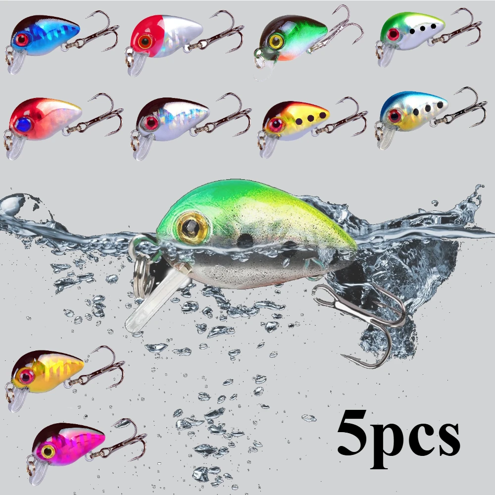 Kit Mini Wobbler Crankbait para Trucha y Lubina – Señuelos Topwater - imagen 2