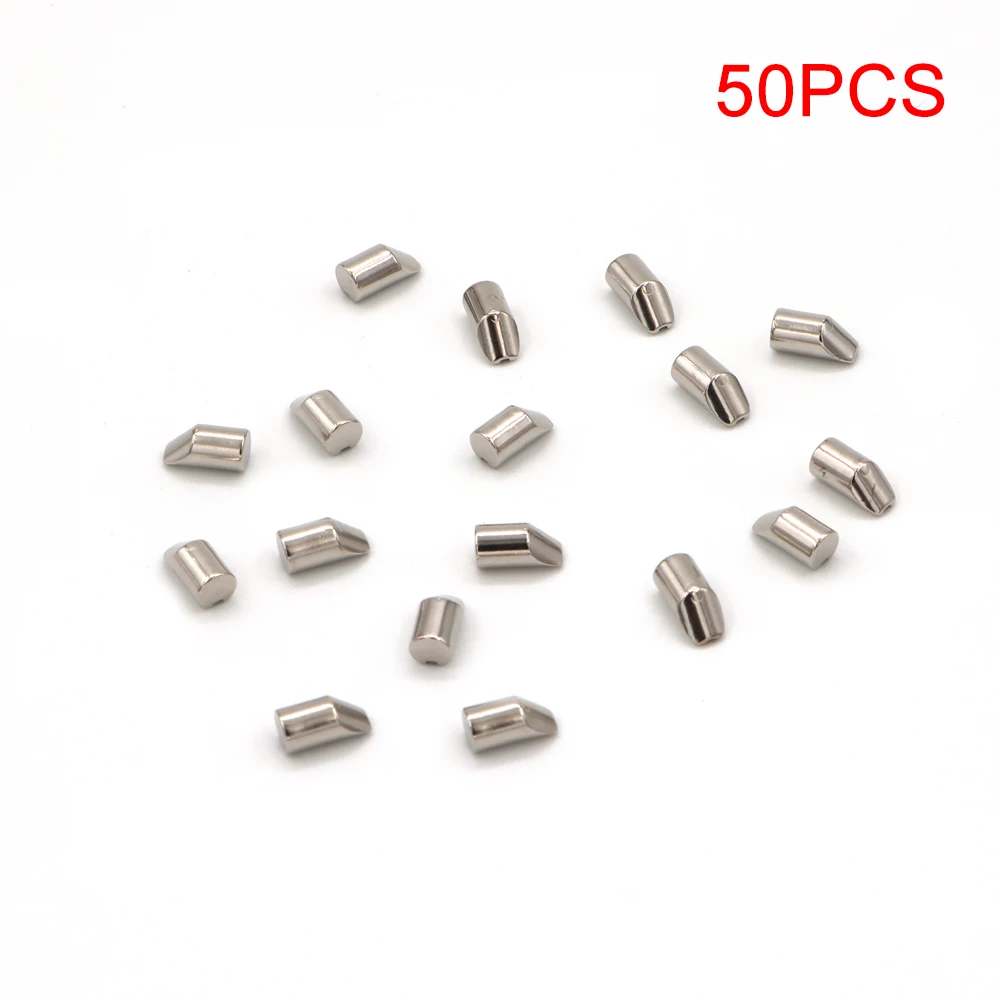 50 Uds. Cabeza de plantilla de hielo larga de tungsteno 2,0mm ~ 4mm cabeza de plantilla de hielo facetada señuelo suave perca Crappie Bream anzuelo de pesca de invierno