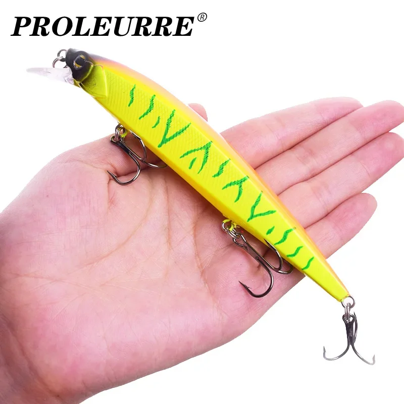 Señuelo Minnow flotante Crankbait para lubina con acción