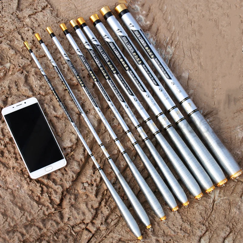 Caña de pescar ultracorta, caña de pescar de fibra de carbono, caña de pescar portátil dura, accesorios de herramientas de viaje para peces - imagen 5