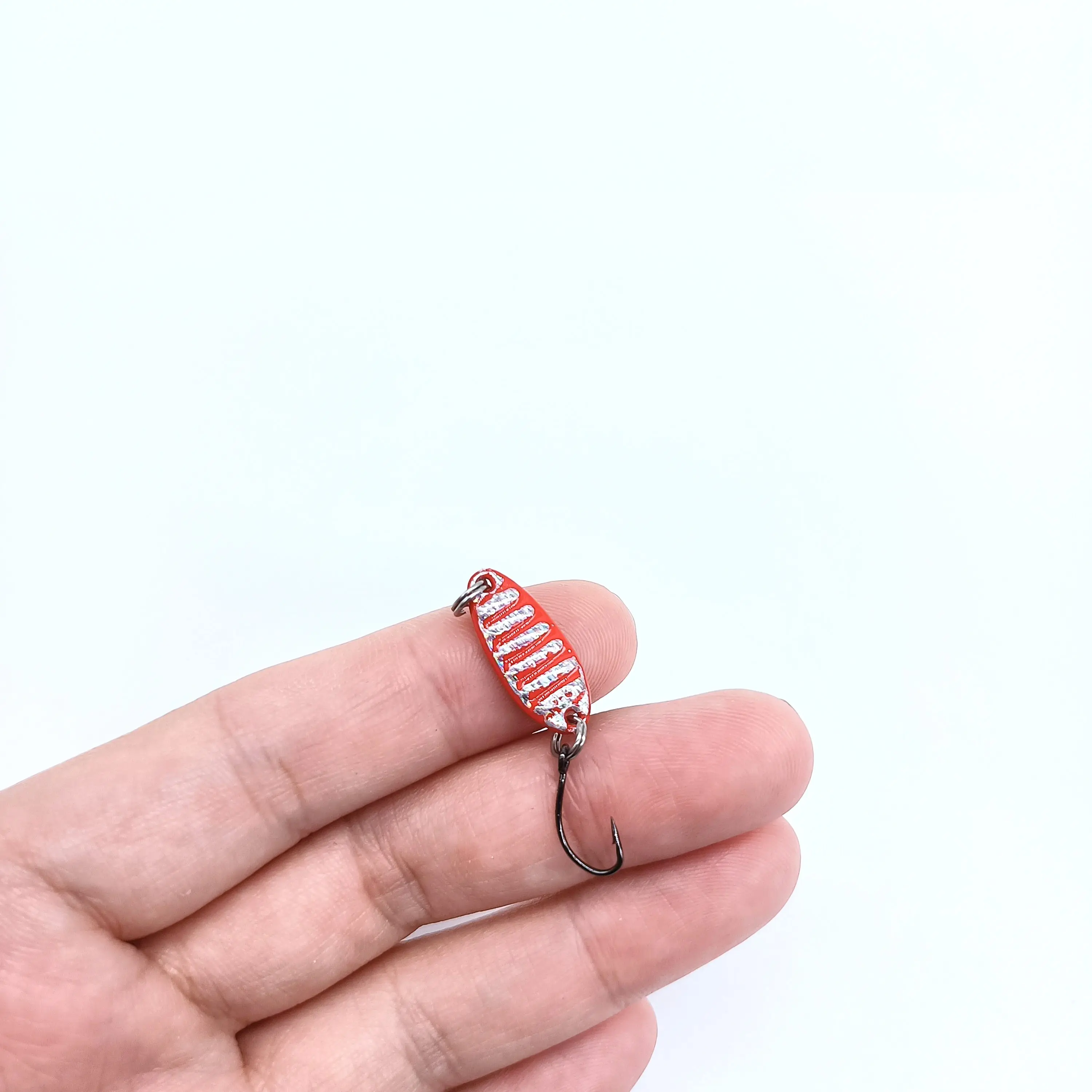 DUODUOYU-SEÑUELOS DE PESCA DE plantilla pequeña, 1 piezas, 1,5g/3g, señuelos duros de metal con un solo gancho, Crankbaits, aparejos de pesca artificiales - imagen 3