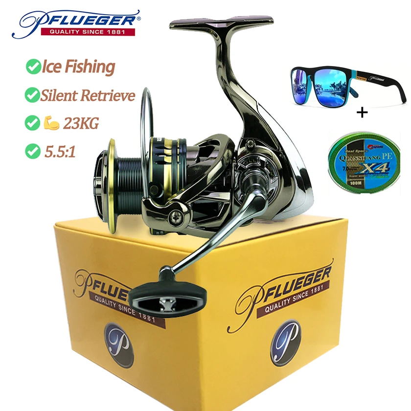 Carrete Spinning Pflueger para Mar – Construcción Metálica