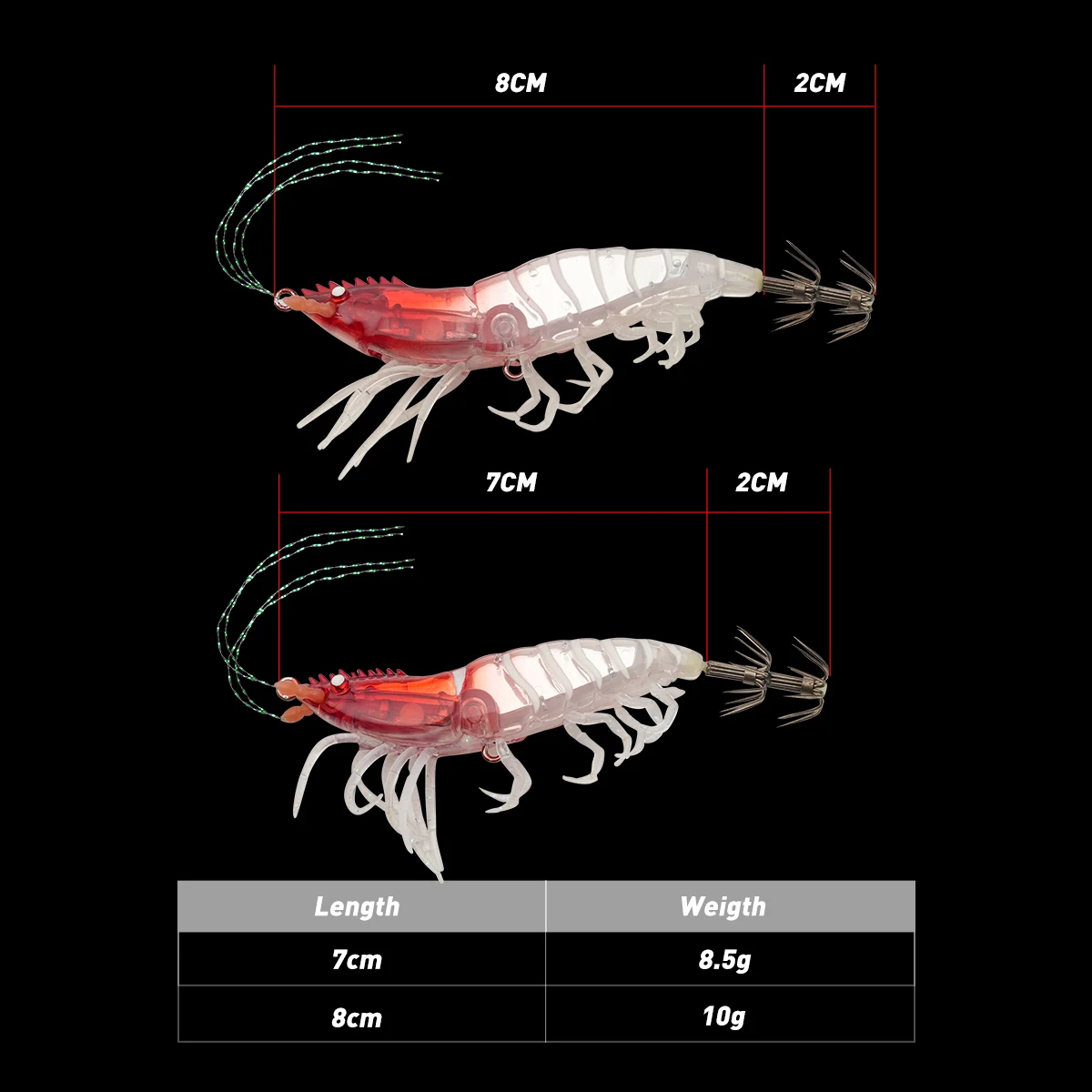 6 unids/lote Egi señuelo de pesca de sepia con pintura UV señuelo de calamar luminoso pesca horizontal egi señuelo de alta calidad - imagen 2