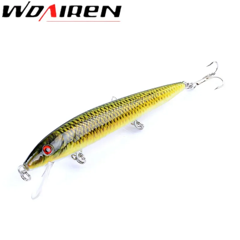 1 cebo de Pesca flotante Jerkbait Minnow 12cm/13,5g señuelo de Pesca señuelo duro cebo Artificial señuelo oscilante de plástico Pesca - imagen 5