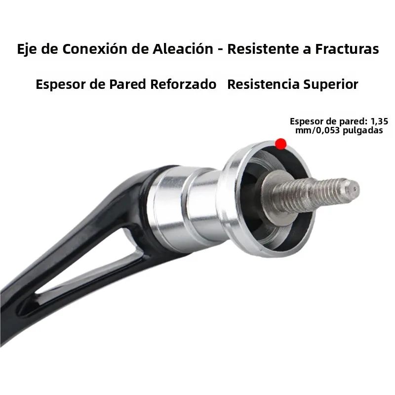 Huidiao-mango ligero de fibra de carbono, empuñaduras individuales/dobles, balancín Ultra resistente para carrete de pesca giratorio - imagen 4