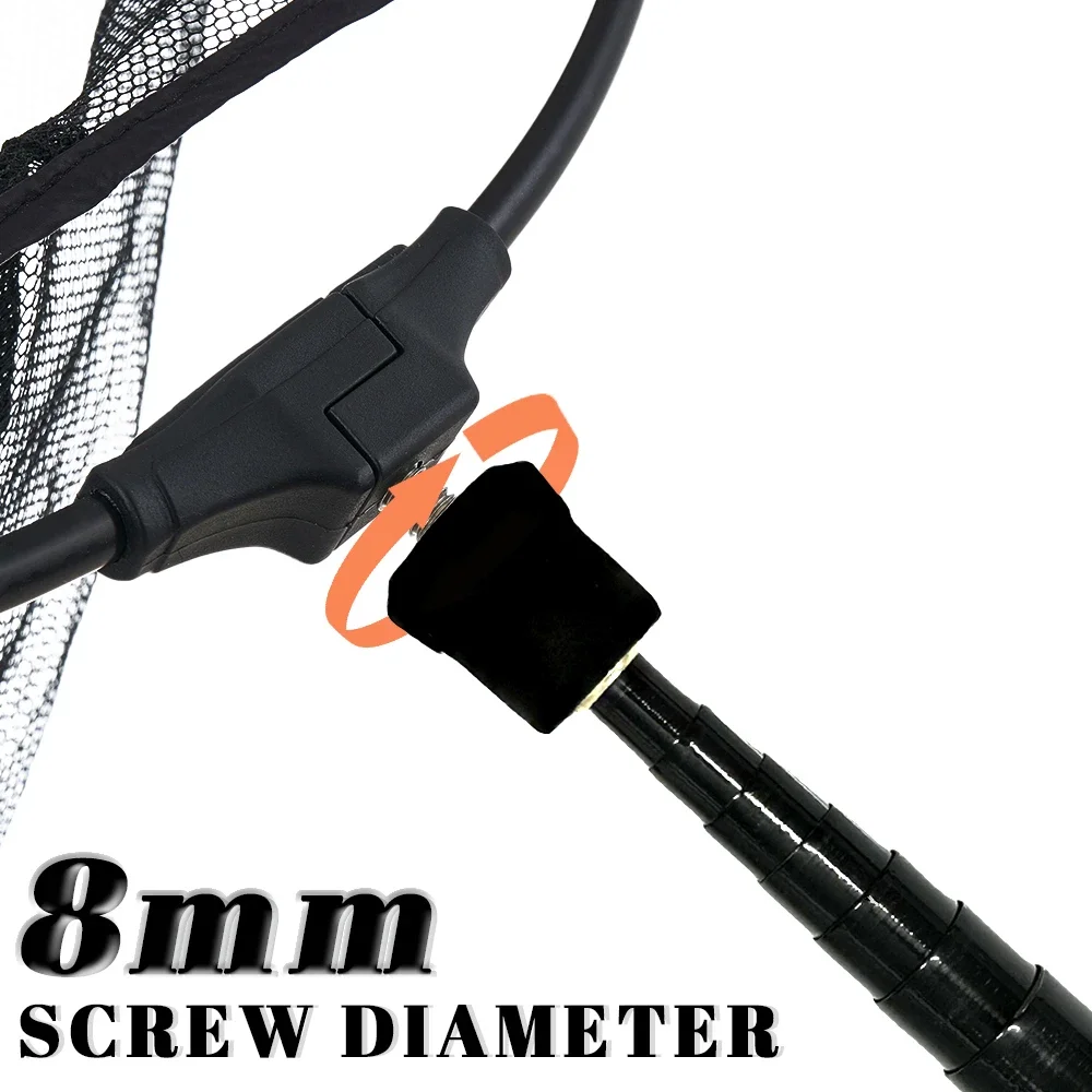 MBLN Red de aterrizaje de fibra de carbono, 355 cm de longitud total, 44 cm doblado, poste telescópico de 310 cm, duradero para pesca en roca, compacto y fuerte - imagen 3