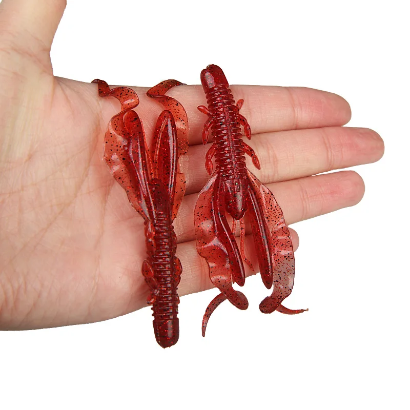 ARDEA-cebos de gusano para pesca, cebo de silicona suave, Wobblers, carpas, lubina, Swimbait, 101mm/7,1g, 6 piezas - imagen 2