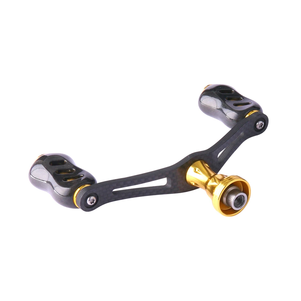 Mango de doble agarre de carbono DEUKIO para marca S/D, perillas de carrete de pesca giratorio con rodamientos, modificación de doble manija de carrete de pesca - imagen 5