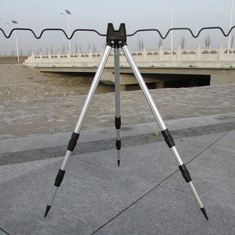 Sideny-Soporte telescópico, marco de soporte para caña de mar, Base de descanso para caña de pescar de 3 pliegues, soporte de carga para caña de pescar, soporte para trípode - imagen 5