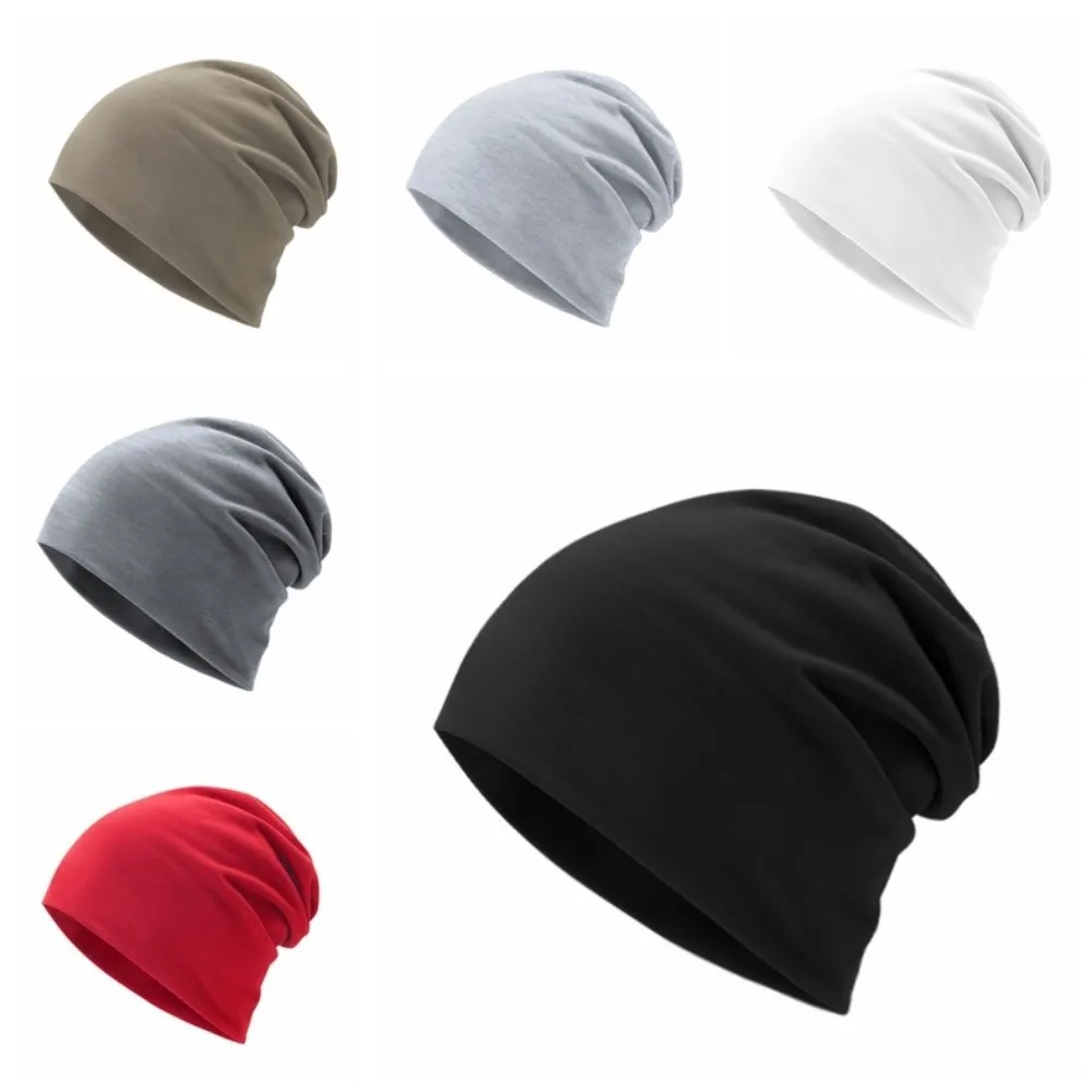 Gorros para correr y ciclismo de invierno de longitud ajustable, gorro deportivo elástico apilado para invierno, gorro cálido suave de Color sólido para correr al aire libre - imagen 5