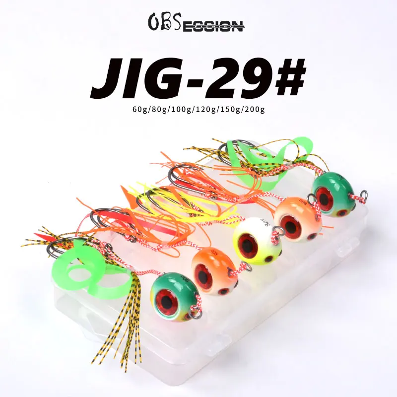 OBSESSION-SEÑUELOS DE Pesca DE Inchiku Jigging, cebos deslizantes Kabura de 60g-200g, pargo deslizante, cabeza de besugo, con gancho de asistencia BKK, Tenya, 5 piezas - imagen 2