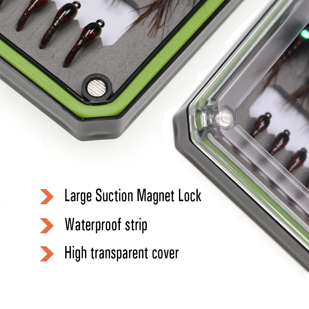 ICERIO-Kit de ninfa de tungsteno/cobre, plantilla de Beadhead, Euro, ninfas, anzuelo sin púas, perdigón, ninfas, trucha, señuelo de pesca con mosca, 48 piezas - imagen 5