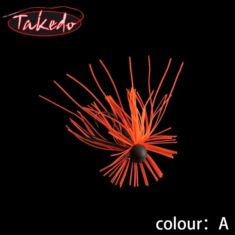 TAKEDO 1,8G 2,5G 3,5G 5G cabeza de plantilla de tungsteno Chatterbait sin malezas anzuelo de goma cebo de alambre para carpa trucha perca bajo - imagen 5
