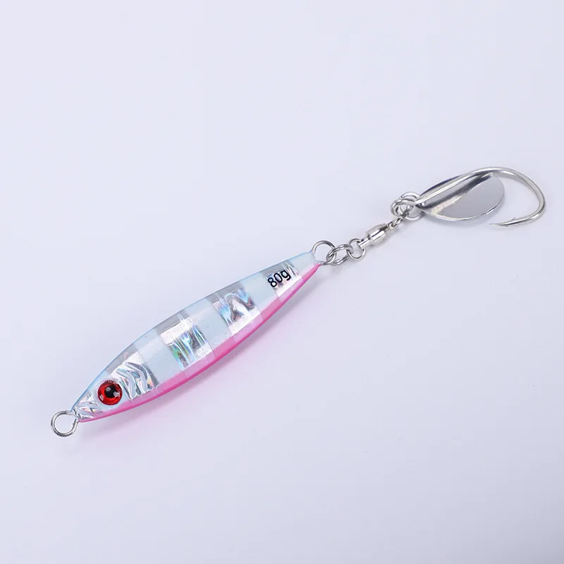30g 40g 60g 80g brillo luminoso metal lubina caballa amarillo croaker snapper señuelo de pesca cebo de pesca fundido jigging señuelo barco - imagen 4