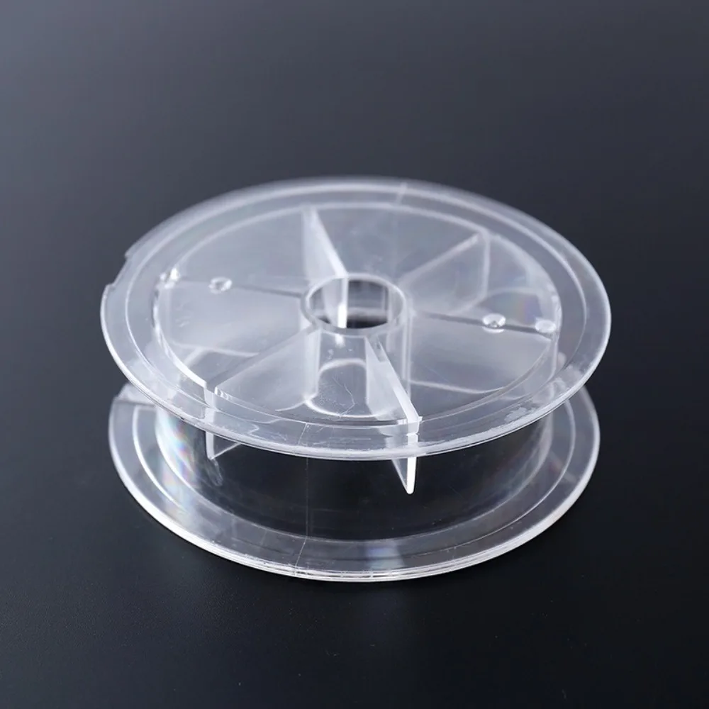 Nuevo Bobinas de hilo de plástico transparente, carretes de hilo planos de 10 Uds., venta al por mayor, bobina de alambre, carretes vacíos para coser - imagen 3