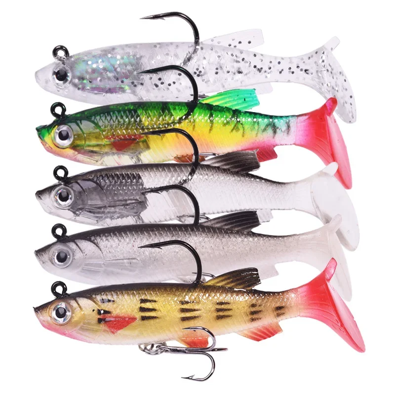 Señuelos de pesca blandos Wobblers, 7,5 cm, 12,5g, cebo Artificial, plantilla de cuchara, señuelos de silicona para lubina, carpa, Lucio, aparejos de pesca, 1 ud. - imagen 2