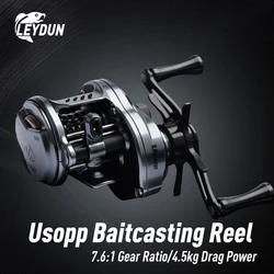 Leydun Usopp Carrete Baitcasting Ultraligero 125g - 7,6:1 - 4,5 kg