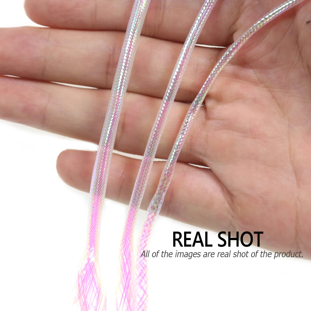 Wifreo-bodytube de Mylar Minnow, 20M/40M, serpentinas de tubo de cuerpo de escala de pescado, materiales de atado de cuerpo de mosca de pez, tubos nacarados - imagen 4