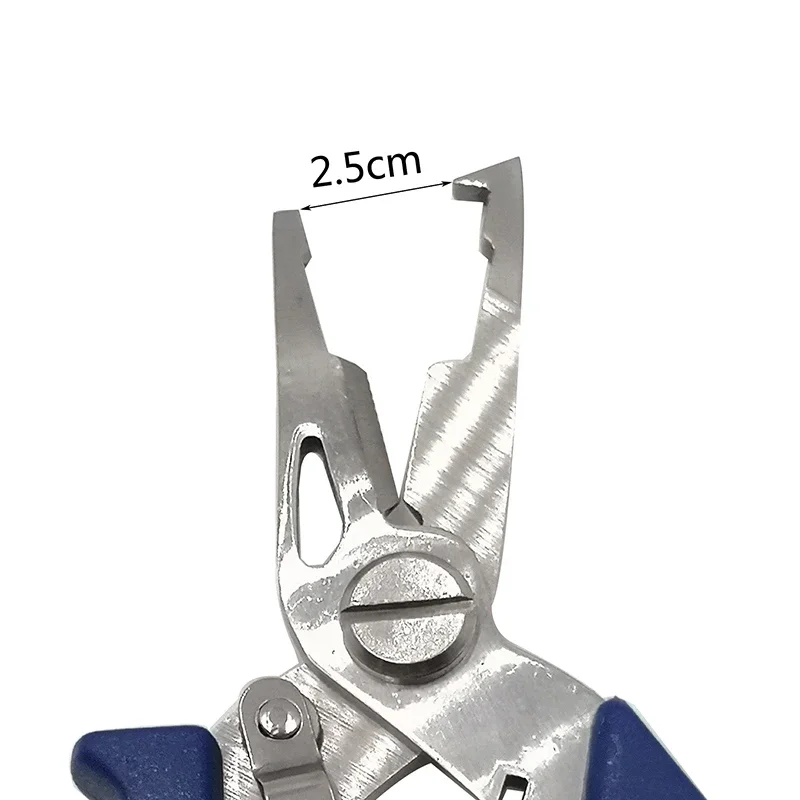 Agarre de pescado portátil de alta calidad, agarre de labio y boca, controlador de recogedor, herramientas de aparejos de pesca con cuerda de retención - imagen 3