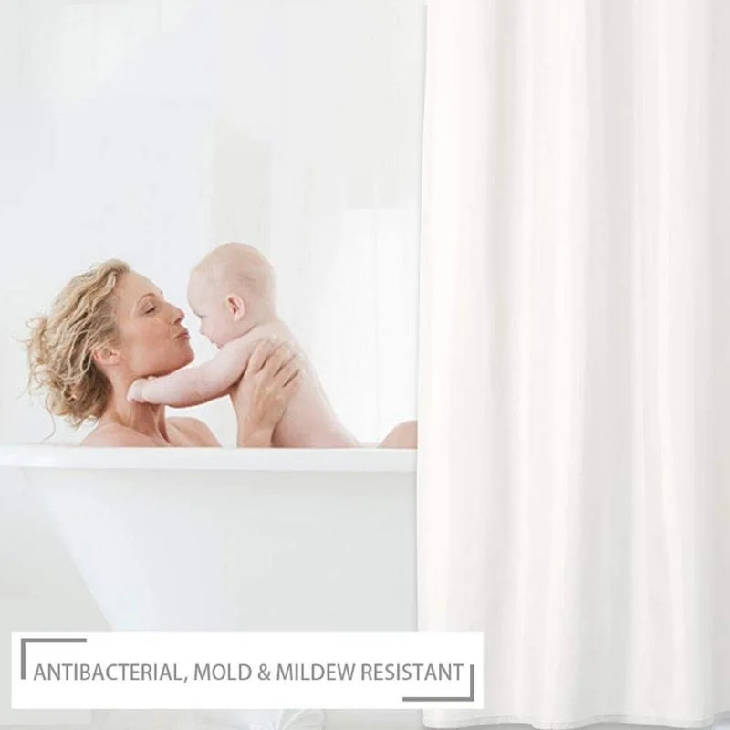 Nueva cortina de ducha, cortina de ducha pesada para Hotel, cortinas de baño impermeables y sin moho, cortinas de ducha blancas - imagen 3