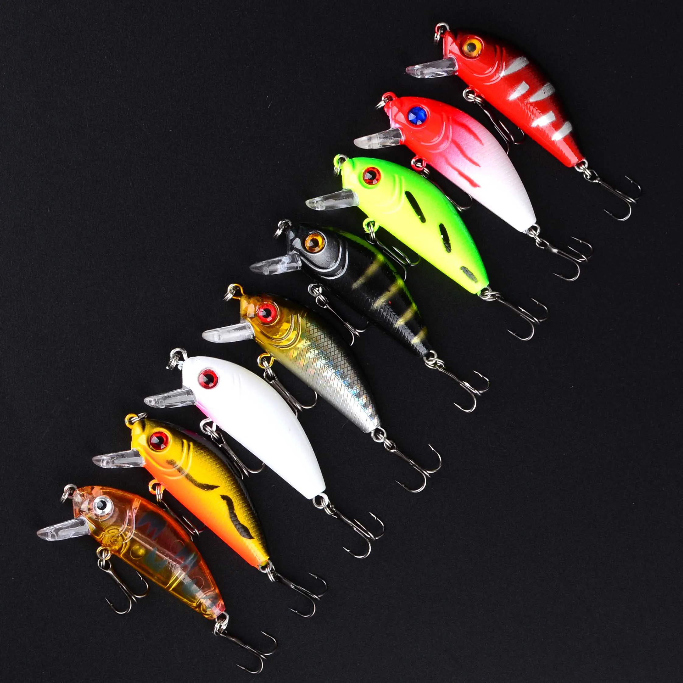 Crankbait Mini – Cebo duro tipo Minnow para trucha lubina carpa - imagen 3