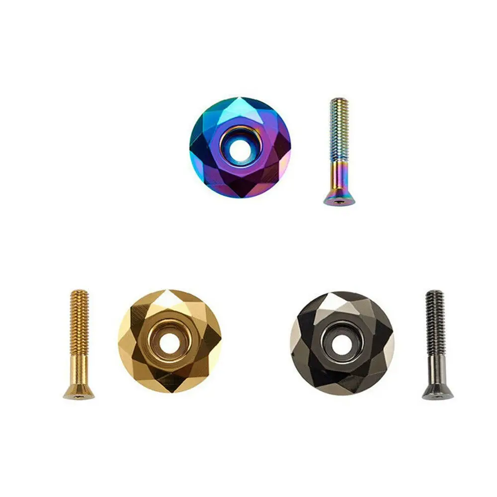 Bicicleta de Montaña MTB bicicleta de carretera aleación de aluminio auriculares de bicicleta tapa superior de horquilla cubierta de cuenco de bicicleta tapa de vástago de bicicleta - imagen 2